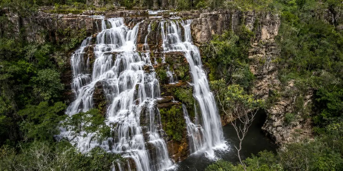 Cachoeira na Chapada dos Veadeiros